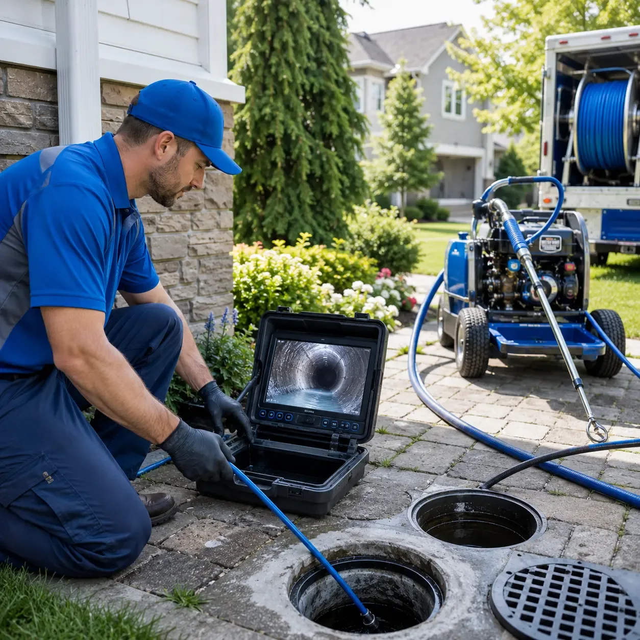Outdoor drain cleaning professionals serving Newtown, IN